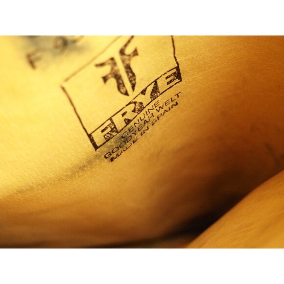 Frye Dark Brown Leather Buckle Pull-On Cowboy Boots, Size 6 (US) - Picture 8 of 9